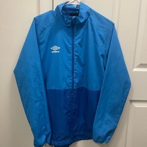 Umbro Two-Tone Blue Lightweight Windbreaker